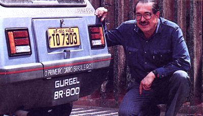 Luiz Fusco, um dos primeiros compradores, entusiasmado.
